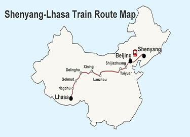 Der Zug von Shenyang nach Lhasa