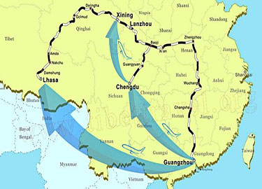 Wie reist man von Hongkong nach Lhasa-mit dem Zug oder Flugzeug?