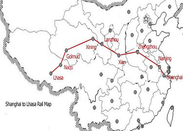 Der Zug von Lhasa nach Shanghai, Fahrplan, Ticketpreis, Ticketsbuchung