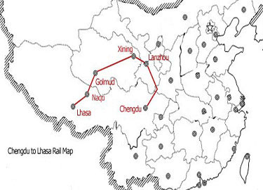 Der Zug von Lhasa nach Chengdu, Fahrplan, Ticketpreis, Ticketsbuchung